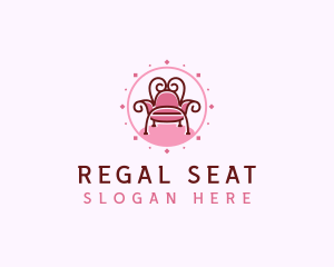 Throne - Elegant Throne Chair logo design