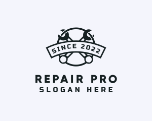 Wrench Repair Tool logo design