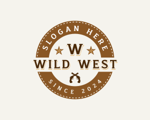 Western Sheriff Gun logo design