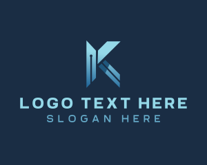 Cyber - Cyber Technology Firm Letter K logo design