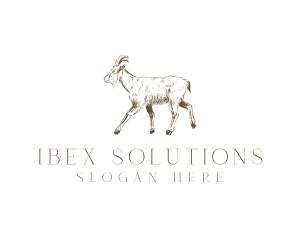 Goat Livestock Animal logo design