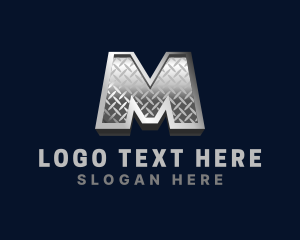 Metal - Metal Fabrication industrial logo design