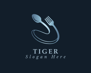 Silverware Utensil Restaurant Logo
