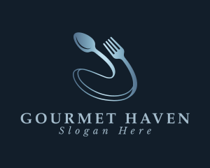 Silverware Utensil Restaurant logo design