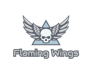 Wings - Skull Wings Gang logo design