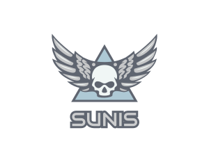 Skull Wings Gang logo design