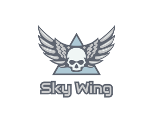 Wing - Skull Wings Gang logo design