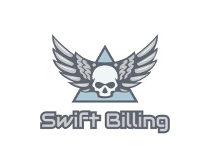 Skull Wings Gang logo design