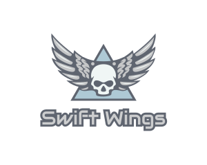 Skull Wings Gang logo design