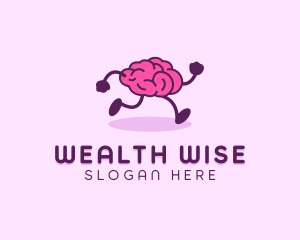 Mind - Running Brain Education logo design