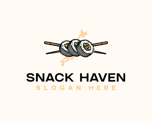 Sushi Roll Japan logo design