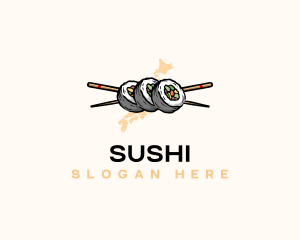 Sushi Roll Japan logo design