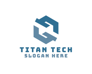 Generic Tech Cube logo design