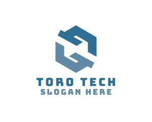 Generic Tech Cube logo design