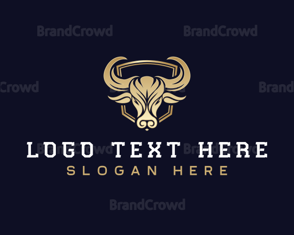 Premium Horn Bull Logo