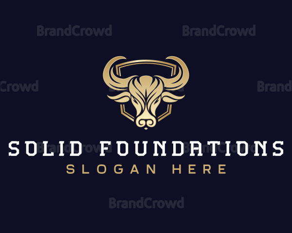 Premium Horn Bull Logo