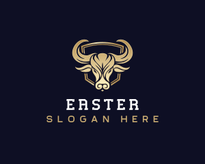 Barn - Premium Horn Bull logo design