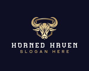 Premium Horn Bull logo design
