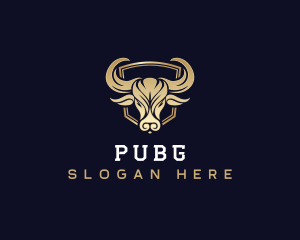 Cattle - Premium Horn Bull logo design