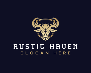 Premium Horn Bull logo design