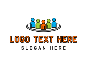 Small Business - Colorful Recruitment Team logo design