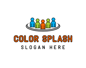 Colorful Recruitment Team logo design