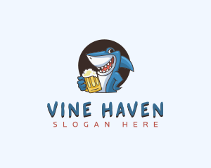 Shark Beer Bar logo design