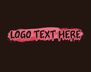 Content - Paint Drip Wordmark logo design
