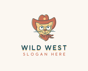 Cowboy - Cowboy Cat Pet logo design