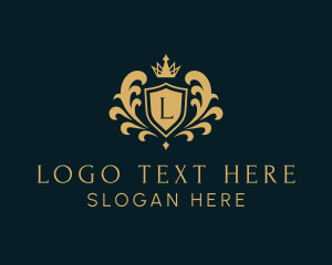 Luxury - Ornate Crown Academy Shield logo design