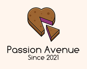 Passion - Heart Shape Cake logo design