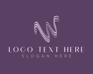 Letter W - Business Wave Letter W logo design