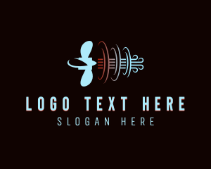 Propeller - Turbine Blade Air Conditioner logo design