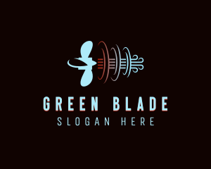 Turbine Blade Air Conditioner logo design