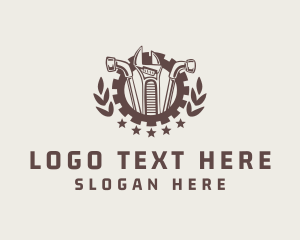 Handyman - Mechanic Tool Gear Badge logo design