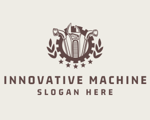 Mechanic Tool Gear Badge logo design