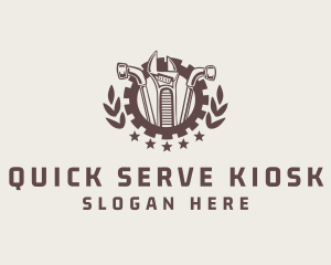 Mechanic Tool Gear Badge logo design