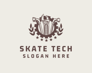 Mechanic Tool Gear Badge logo design