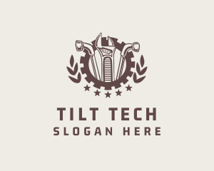 Mechanic Tool Gear Badge logo design