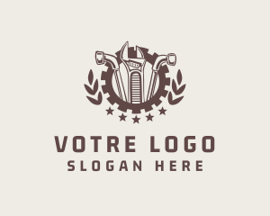 Badge - Mechanic Tool Gear Badge logo design