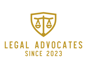 Attorney Lawyer Justice Shield logo design