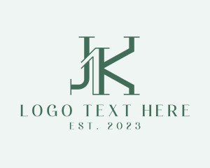Letter Jk - Media Marketing Letter JK Business logo design