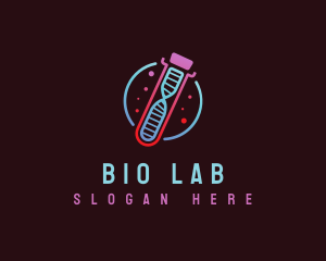 Biology - Biotech DNA Test logo design