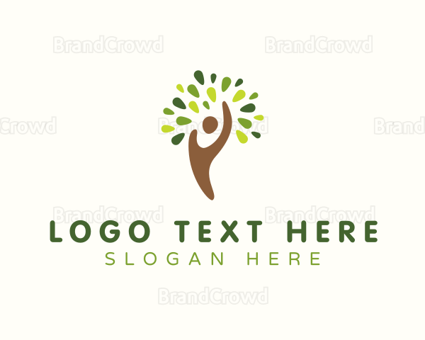 Eco Nature Human Tree Logo