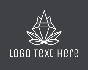 Gem - Minimal Diamond Gem logo design
