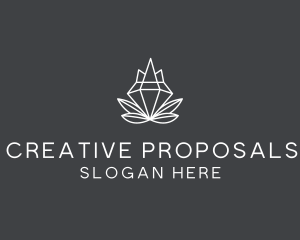 Proposal - Minimal Diamond Gem logo design