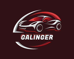 Race Car Garage Logo