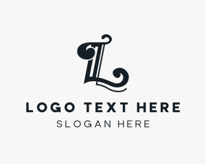 Architect - Retro Stylish Company Letter L logo design