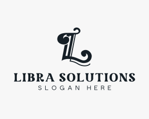 Stylish Company Letter L logo design