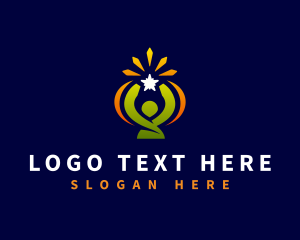 Success - Human Star Success logo design